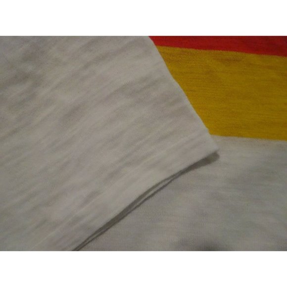 360 Sweater Womens Short Sleeve T Shirt Color‎ Striped Cotton Shirt Simple Sz S - Picture 4 of 5